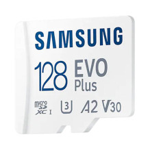 Atminties kortelė SAMSUNG MicroSD MB-MC128SA 128GB + adapteris MB-MC128SA / EU