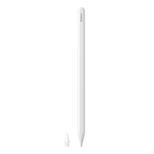 Baseus stylus with wireless charging for iPad white + replaceable tip