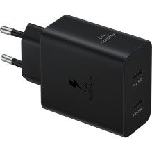 Įkroviklis Samsung EP-T5020XBEGEU 50W + USB-C kabelis juodas