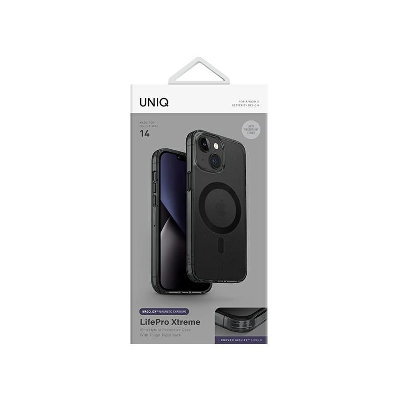 Uniq LifePro Xtreme Magclick Charging case for iPhone 14 - black