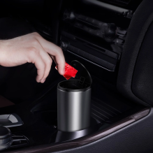 Baseus car mini waste bin with lid black (CRLJT-01)