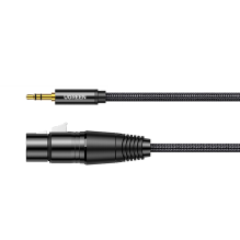 Ugreen audio cable 3.5mm mini jack (male) - XLR (female) 1m black (AV182)