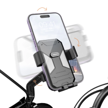 Dudao F7C+ bicycle / motorcycle phone holder - black