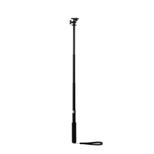 Selfie stick with camera holder - black