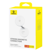  RETURNED ITEM Baseus MagPro foldable magnetic holder for the phone - white