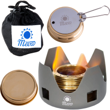 Tourist alcohol stove fueled with ethanol and alcohol MEVA