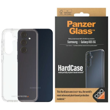 PanzerGlass kietas dėklas su D3O® Bio ir karinio lygio sertifikatu, skirtas Samsung Galaxy A55 5G – skaidrus