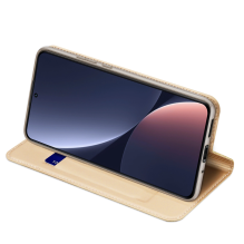 Dux Ducis Skin Pro Case Xiaomi 13 Flip Card Wallet Gold Stand