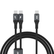 Dudao L3F 2in1 Cable 100W 1.2m 2 x USB-C - Black