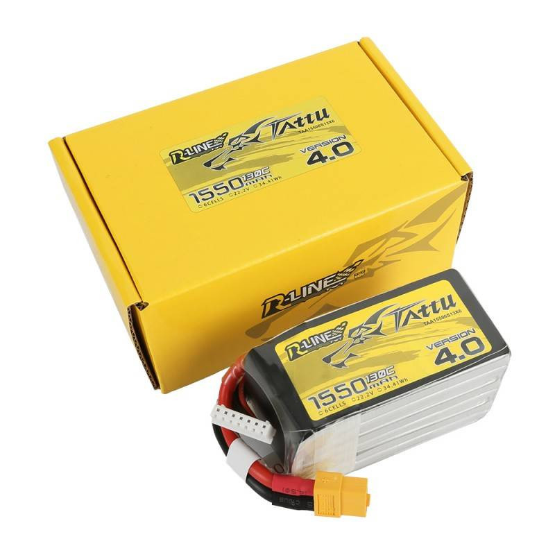 Battery Tattu R-Line 4.0 1550mAh 22.2V 130C 6S1P XT60