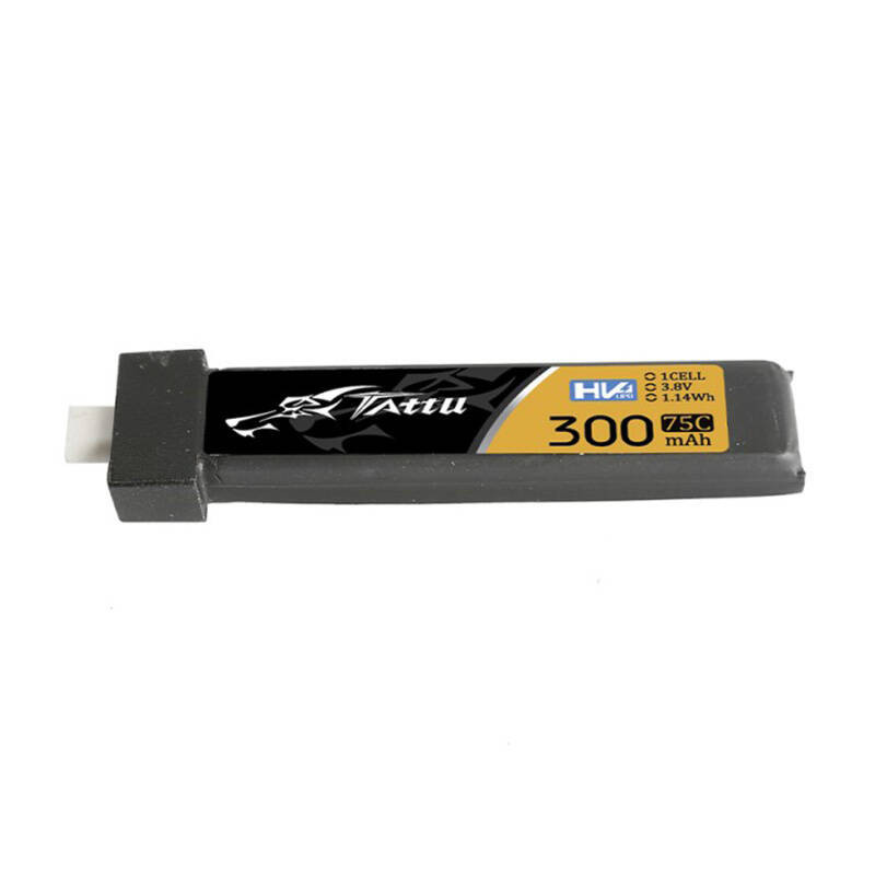 Tattu LiPo 300mAh 3.8V 75C 1S1P HV BT2.0.5 baterija (5 vnt.)