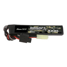 Gens ace G-Tech 25C 1000mAh 2S1P 7.4V Airsoft Gun Lipo baterija su mini Tamiya kištuku