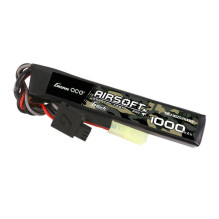 Gens ace G-Tech 25C 1000mAh 2S1P 7.4V Airsoft Gun Lipo baterija su mini Tamiya kištuku