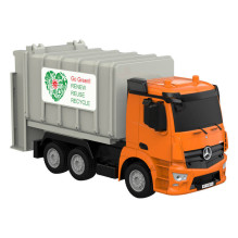 Remote control RC garbage truck 1:26 Double Eagle (orange) Mercedes-Benz Antos E676-003