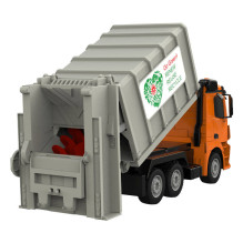 Remote control RC garbage truck 1:26 Double Eagle (orange) Mercedes-Benz Antos E676-003