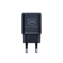 3mk Hyper Charger 20W USB-C USB-A sieninis įkroviklis – juodas