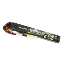 Gens ace 25C 1500mAh 2S1P 7.4V Airsoft Gun Lipo baterija su mini Tamiya kištuku