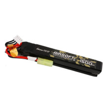 Gens ace 25C 1500mAh 3S1P 11.1V Nunchuck 2X Airsoft Gun Lipo baterija su mini Tamiya kištuku