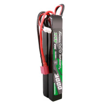 Gens ace 25C 3000mAh 2S2P 7.4V balnelis Airsoft Gun Lipo baterija su Mini Deans(T) kištuku