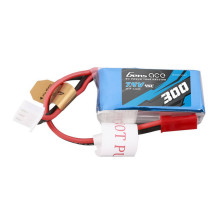 Gens ace 300mAh 7.4V 45C 2S1P Lipo Battery Pack with JST-SYP Plug