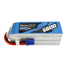 Gens ace 5600mAh 80C 22.2V 6S1P Lipo Battery Pack with EC5 plug