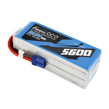 Gens ace 5600mAh 80C 22.2V 6S1P Lipo Battery Pack su EC5 kištuku