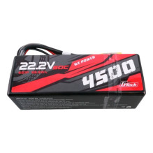 Gens ace G-Tech 4500mAh 6S1P 22.2V 60C HardCase RC car Lipo Battery 14