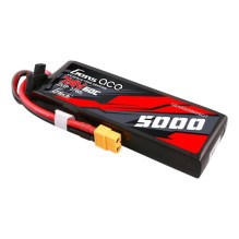 Gens ace G-Tech 5000mAh 7.4V 60C 2S1P Lipo PC medžiagos dėklas su XT60 kištuku