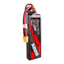 Gens ace G-Tech 5000mAh 7.4V 60C 2S1P Lipo PC medžiagos dėklas su XT60 kištuku