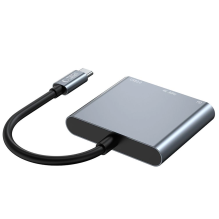 HUB Tech-Protect V1 3in1 USB-C - USB-A 3.0 / USB-C PD 100W / HDMI 4K 30Hz - gray