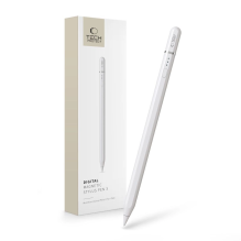 Tech-Protect Digital Magnetic Stylus Pen 3 Magnetic for iPad Tablet - White