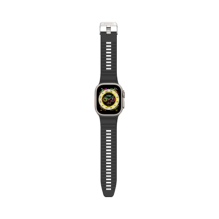 Dekoduotas „Ultra Traction“ silikoninis dirželis, skirtas „Apple Watch“ 49 / 45 / 44 / 42 mm Gen 1-9 – SE – juodas