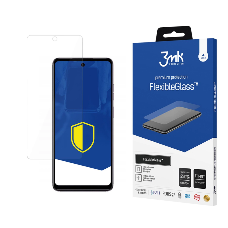 Grūdintas stiklas 3mk FlexibleGlass, skirtas Motorola Moto E14