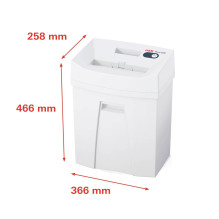 HSM Pure 220 shredder, 25 l, 3,9 mm