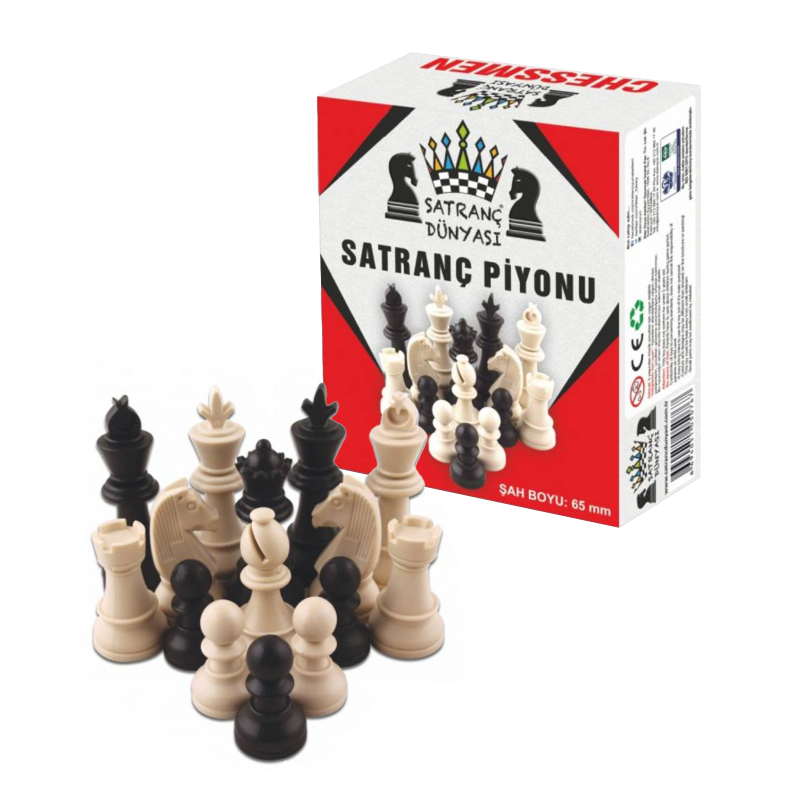 A set of plastic chess m size star