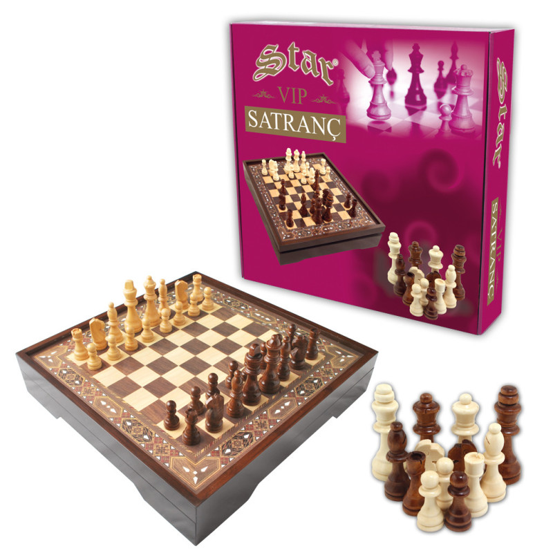 Star Vip Chess Set Walnut S Size Chess Set