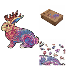 Fantasy Puzzles Jackalope puzzle of wood xl size (600 details)