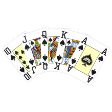 Copag 4 Corner Jumbo Pokerio Kortos Baltoje Dėžutėje (Raudonos)