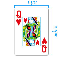 Copag 1546 Elite Poker Size - Jumbo Index Žaidimų Kortos (Mėlynos)