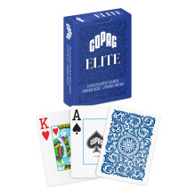 Copag 1546 Elite Poker Size - Jumbo Index Žaidimų Kortos (Mėlynos)