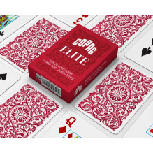 Copag 1546 Elite Poker Size - Jumbo Index Žaidimų Kortos (Raudonos)