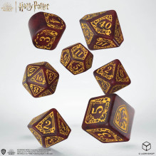 Harry Potter Gryffindor Modern Dice Kauliukų Rinkinys (Raudonos Sp.)