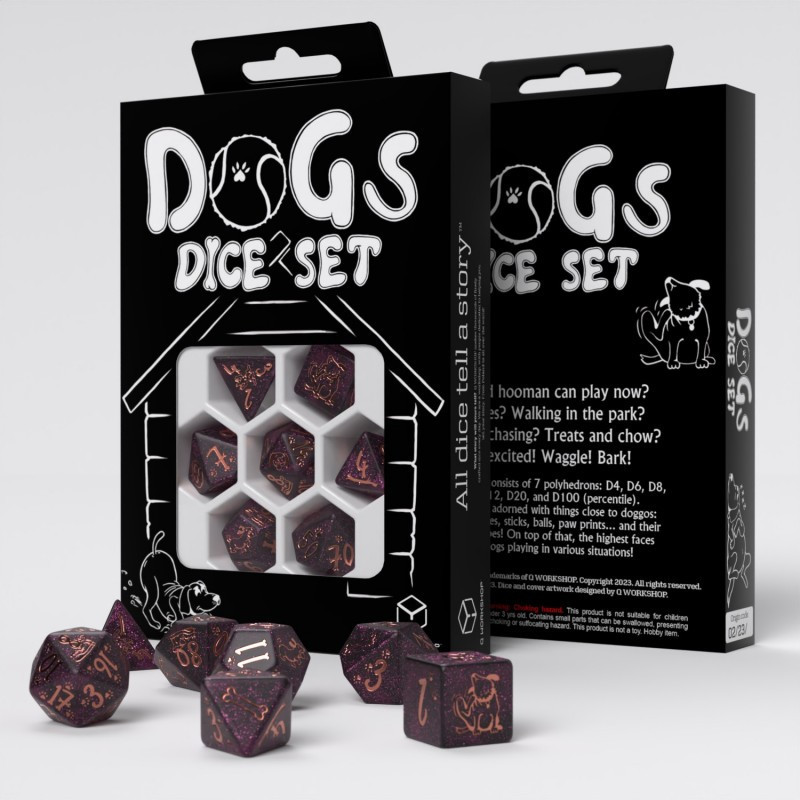 DOGS DICE SET: Luna Dice Set