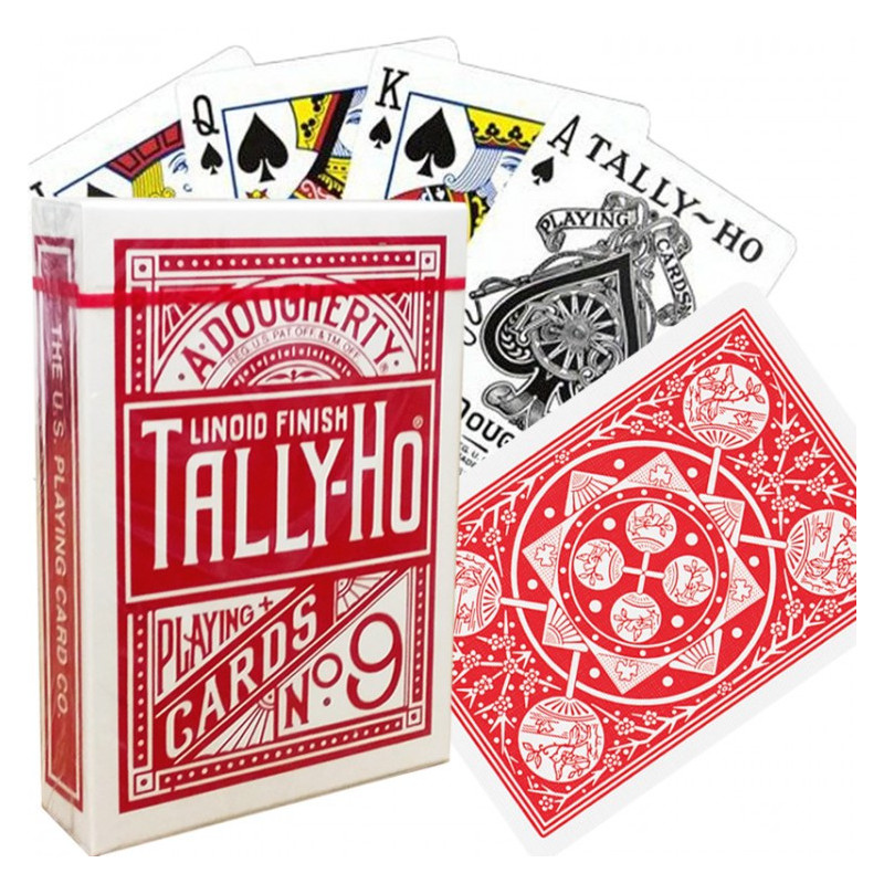 Bicycle Tarly-Ho Fan Back Game cards (red)