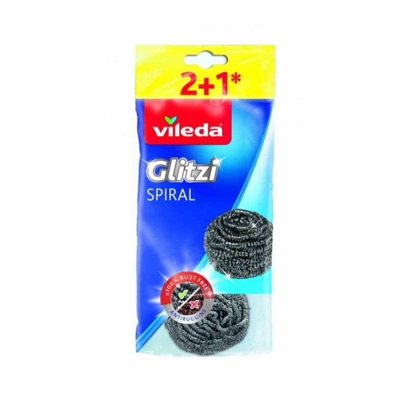 Plieniniai šveitikliai Vileda Glitzi Spiral 3 vnt.