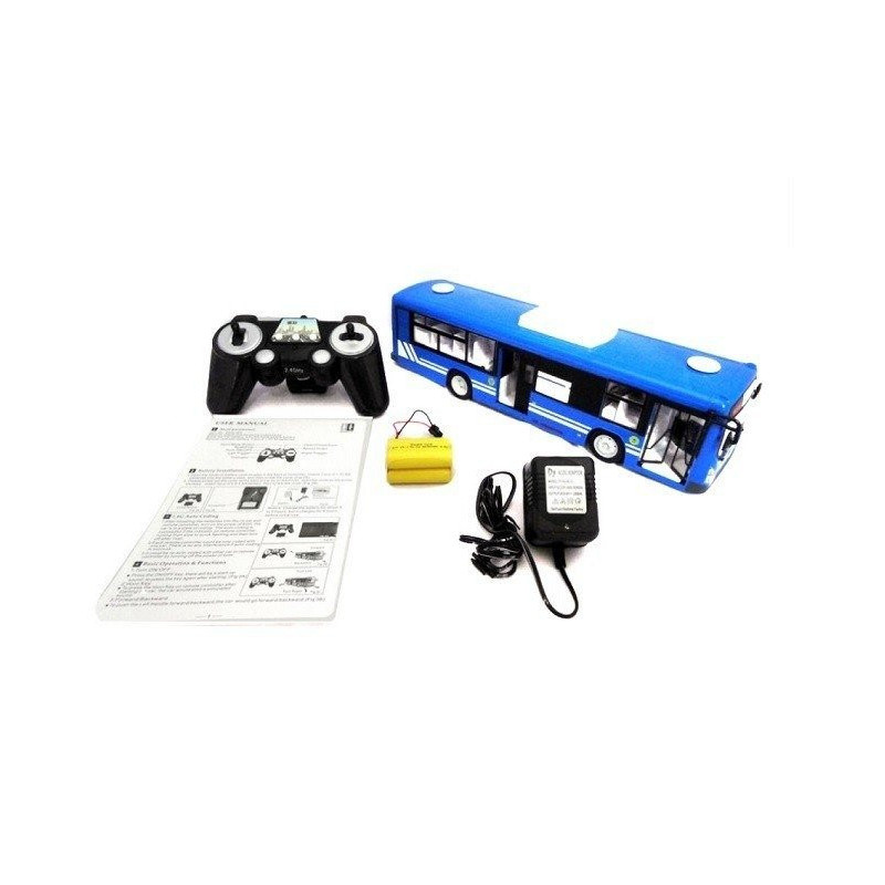 Remote-controlled city bus 1:20 Double Eagle (blue) E635-003