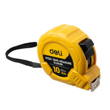 Steel Measuring Tape 10m / 25mm Deli Tools EDL9010B (yellow)