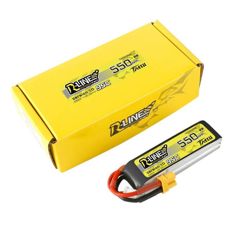 Battery Tattu R-Line 550mAh 7.4V 95C 2S1P XT30