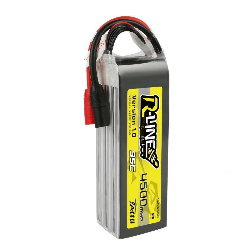 Battery Tattu R-Line 4500mAh 22.2V 95C 6S1P FPV AS150