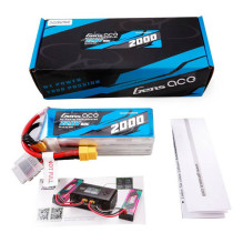 Gens ace 2000mAh 22.8V 60C 6S1P aukštos įtampos Lipo akumuliatorių paketas su XT60 kištuku